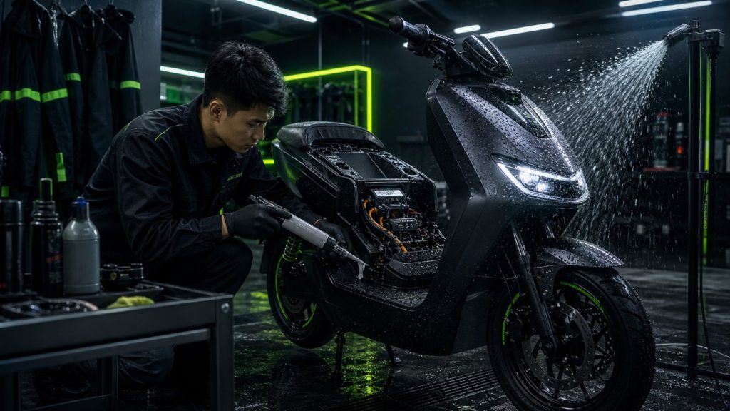 Hướng dẫn chống nước cho xe điện: làm đúng để yên tâm hơn mùa mưa